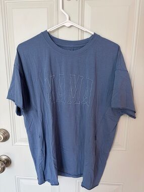 Relaxed 'MAMA' Short Sleeve Breastfeeding Tee